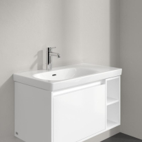 Lavoar suspendat Villeroy & Boch Skyla 80 cm, TitanCeram, CeramicPlus, alb alpin